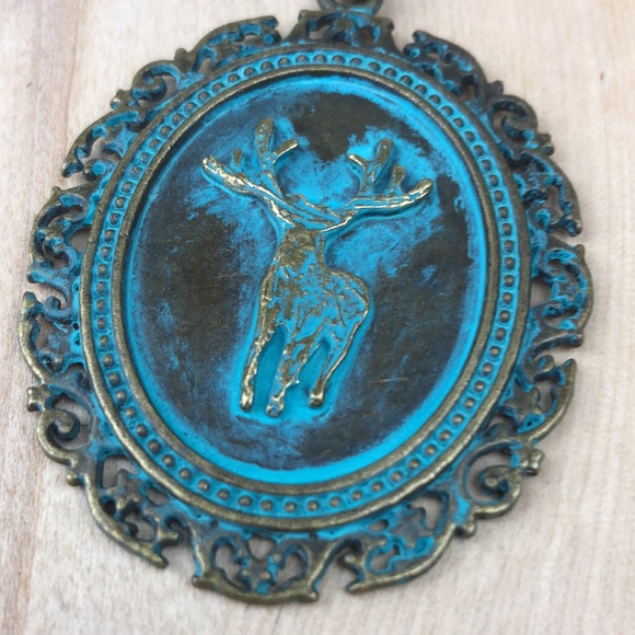 Reindeer pendant necklace from Toronto local artist, 30”, come with a box - Picture 9 of 9